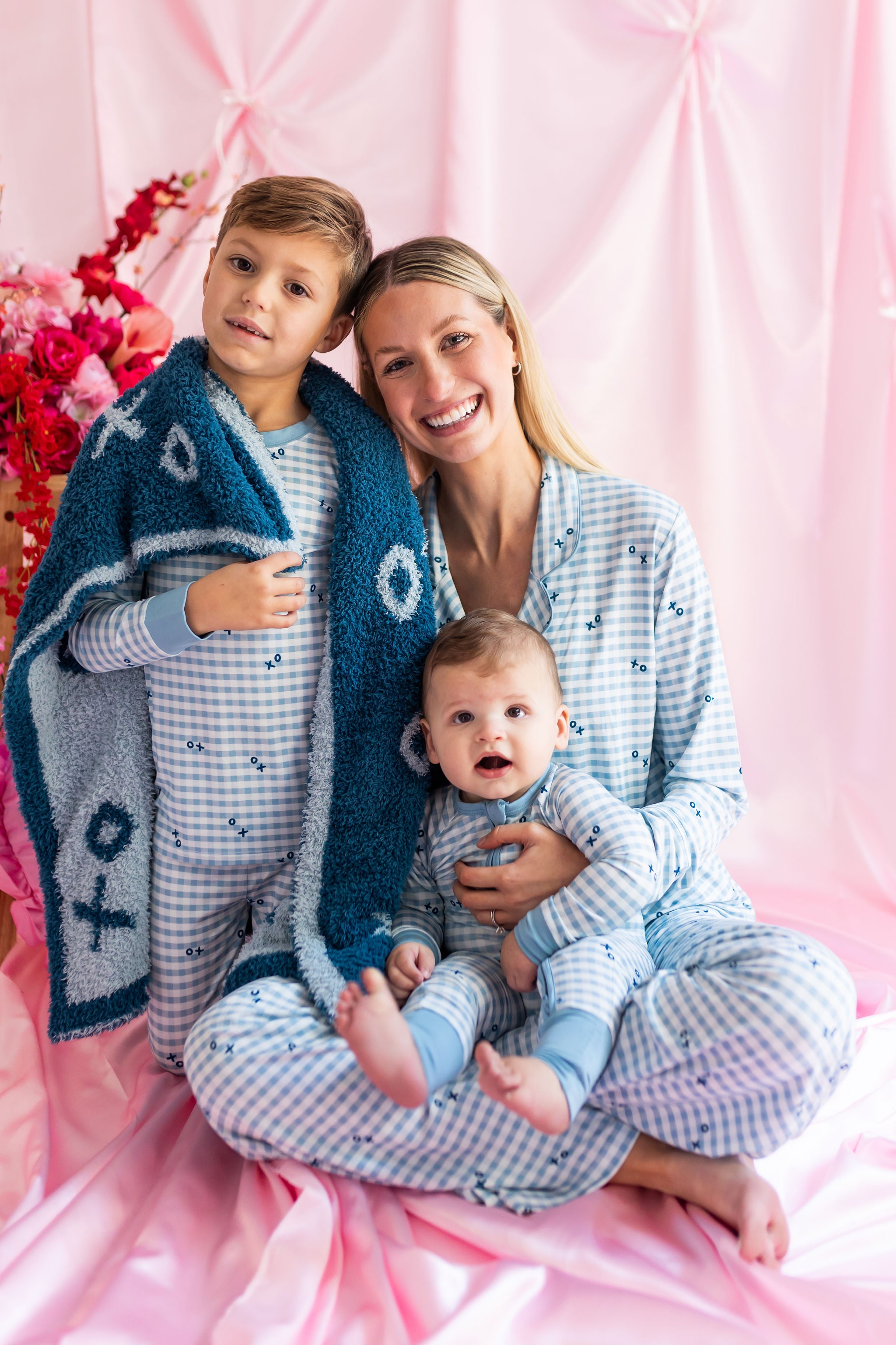 Blue XO Gingham Women's Set – In My Jammers