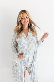 Blue Rose Garden Women's Robe