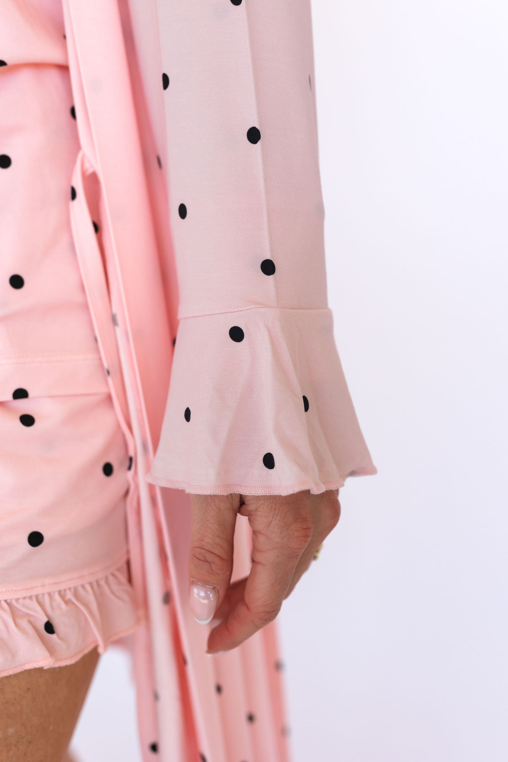 Blush Polka Dot Women's Robe – In My Jammers