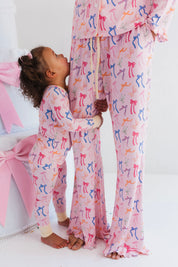 Multicolor Bow Two Piece Set