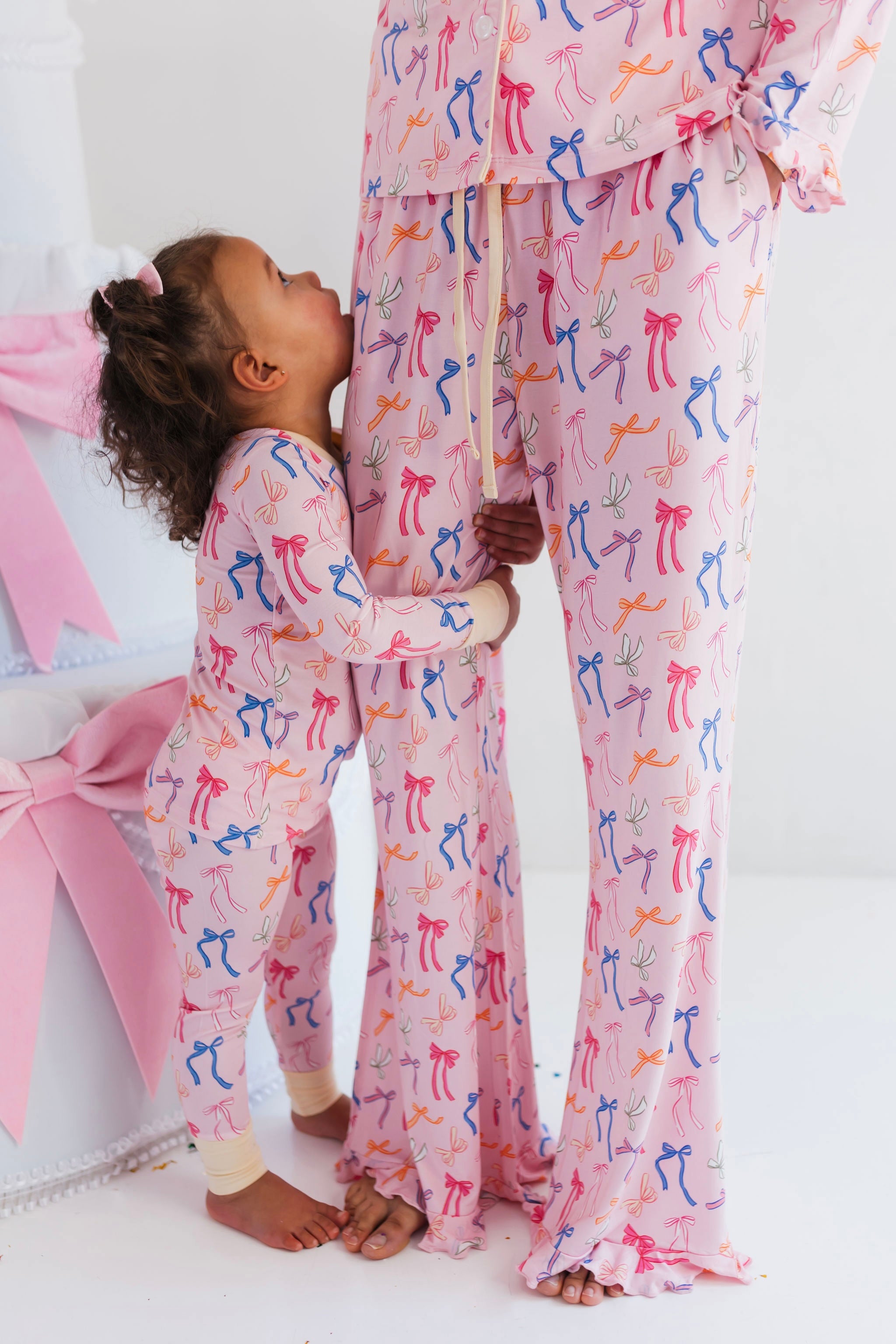 Multicolor Bow Two Piece Set