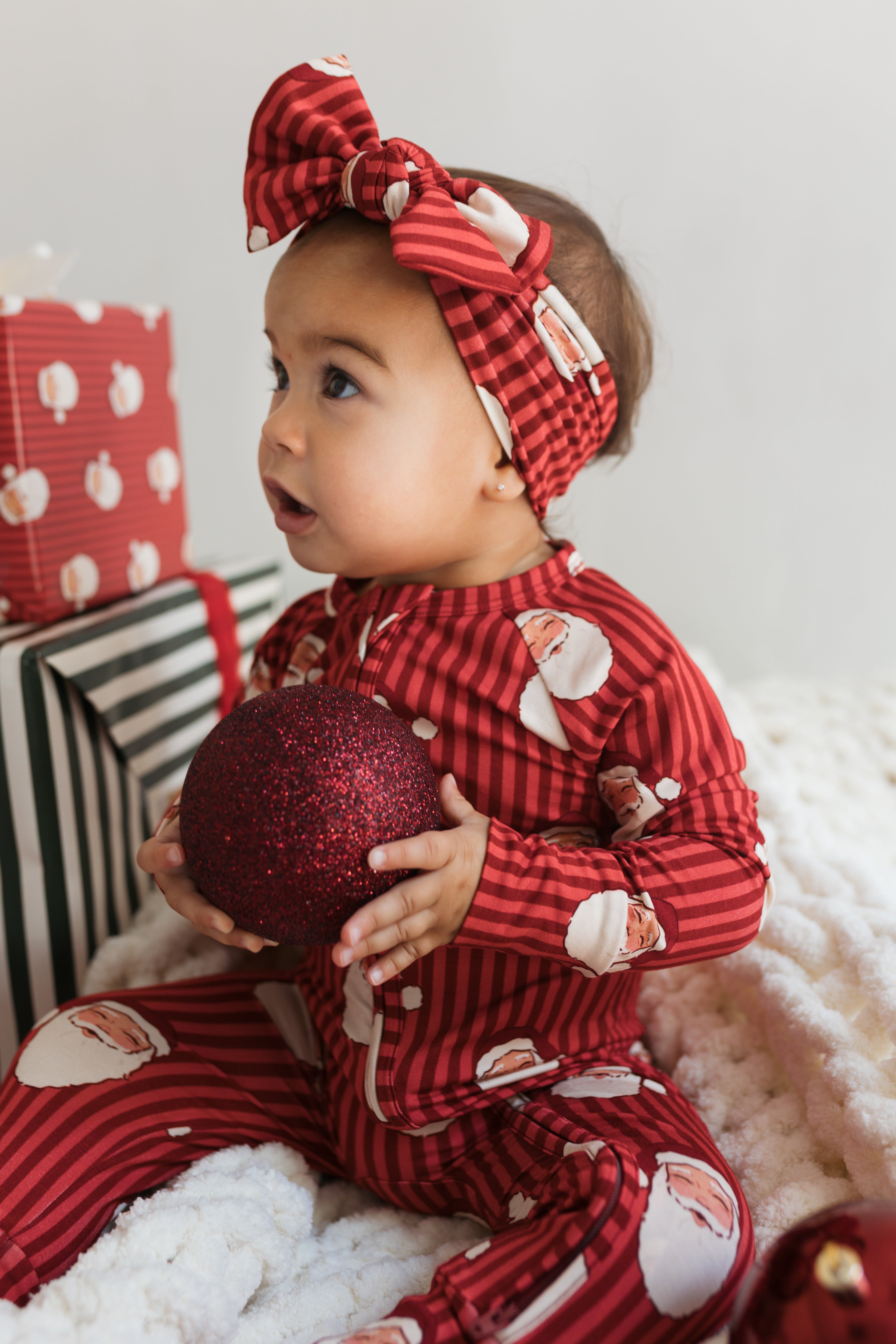 Santa Zipper Romper