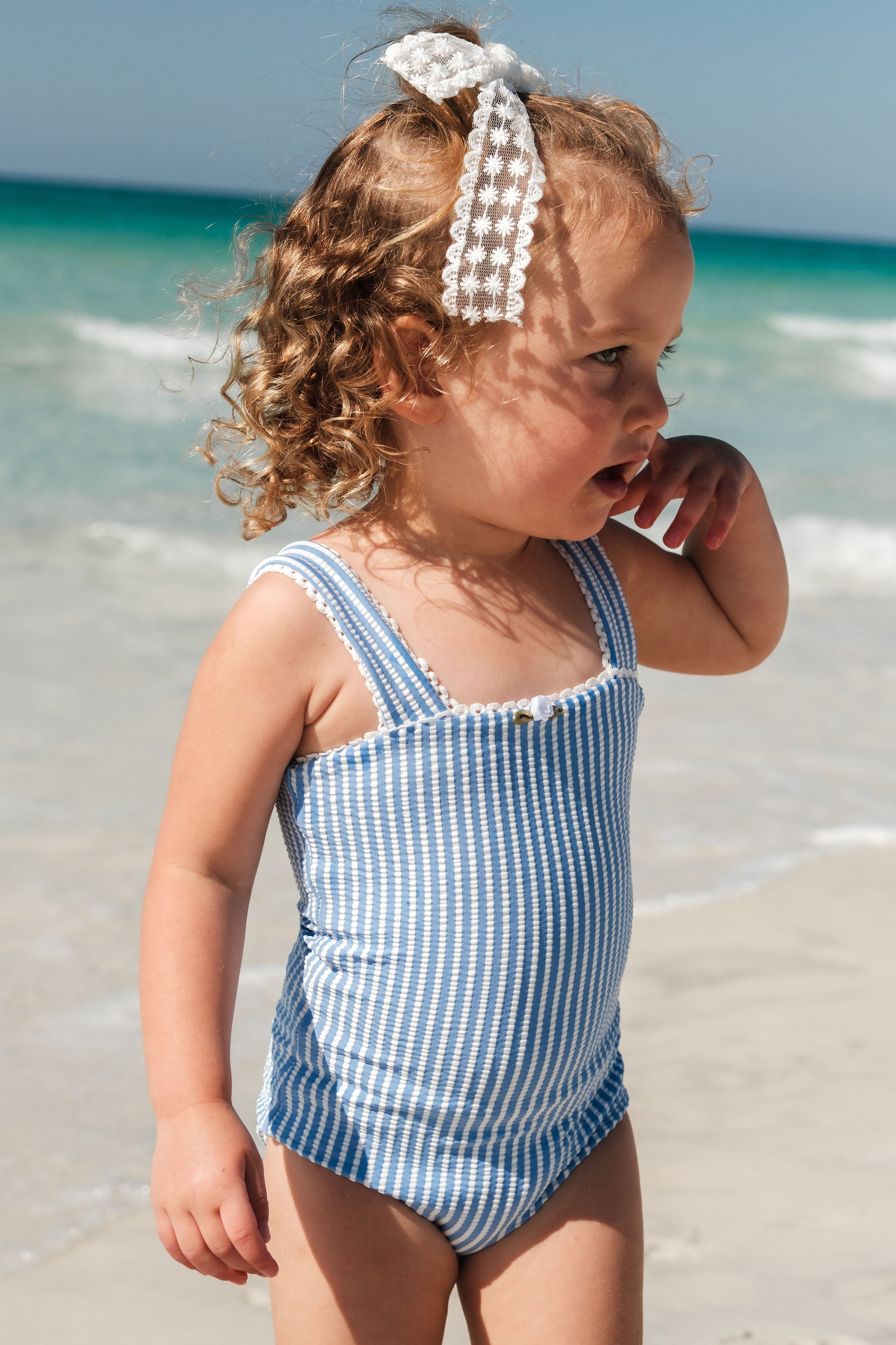 Blue Stripes One Piece