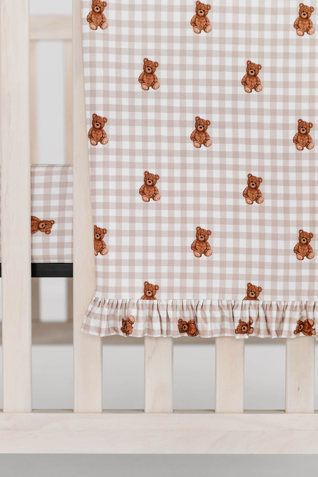 Teddy Gingham Blanket