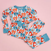 Blue Fur-Ever Valentine Two Piece Set