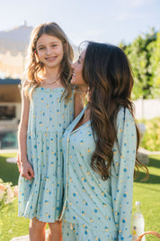 Floral and Gingham Tier Twirl Dress IMJ x Karissa Abbott