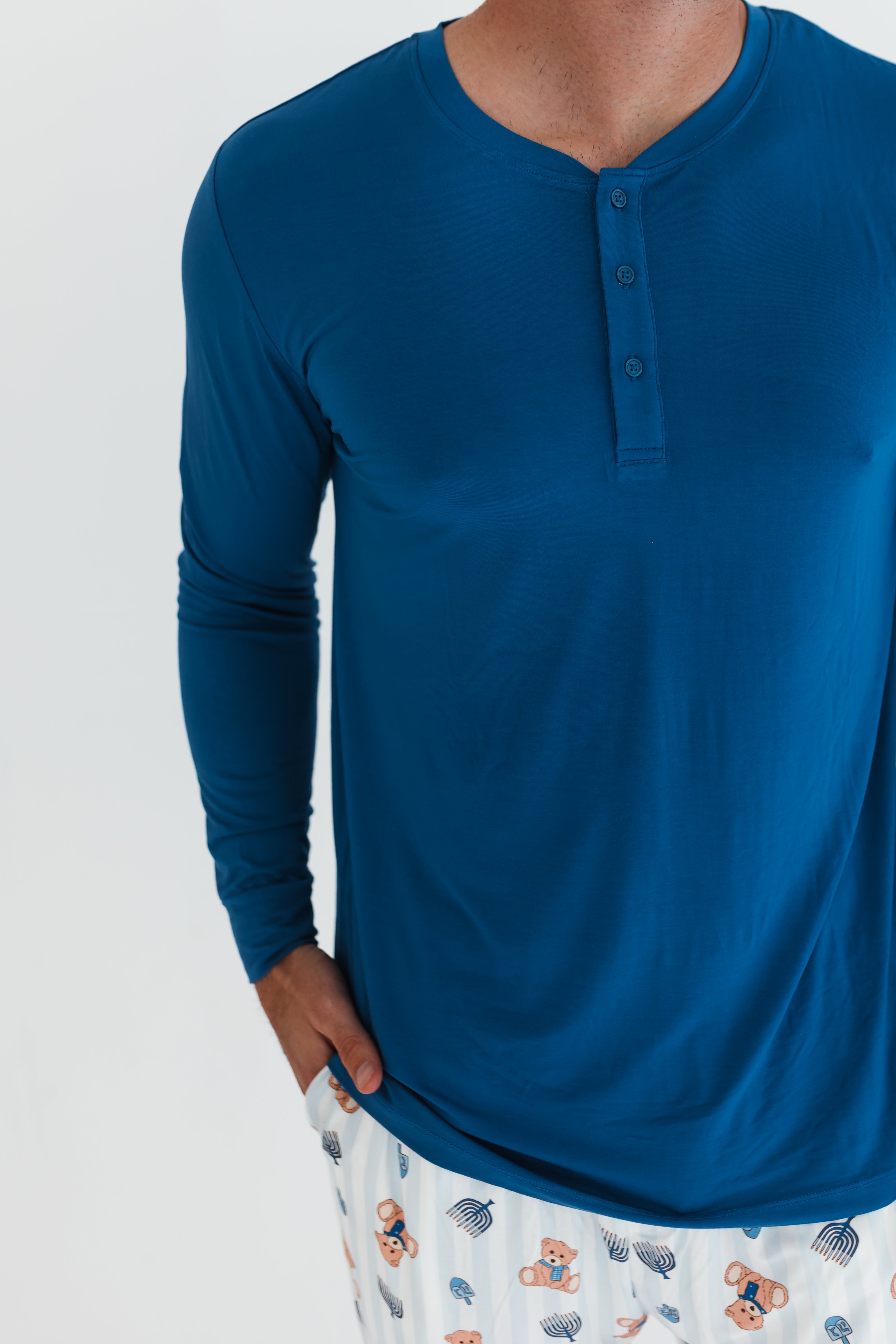 Hanukkah Bears Men's Long Sleeve Top