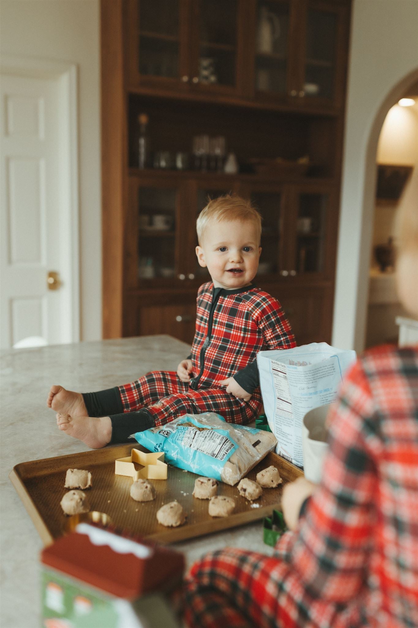 Home For The Holidays Plaid Zipper Romper IMJ x Bre Sheppard