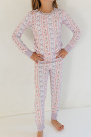 Purple Amelia Bow Two Piece Set