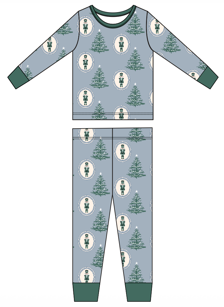 Green Nutcracker Two Piece Set
