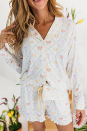 Peep and Petal Women's Long Sleeve Short Set