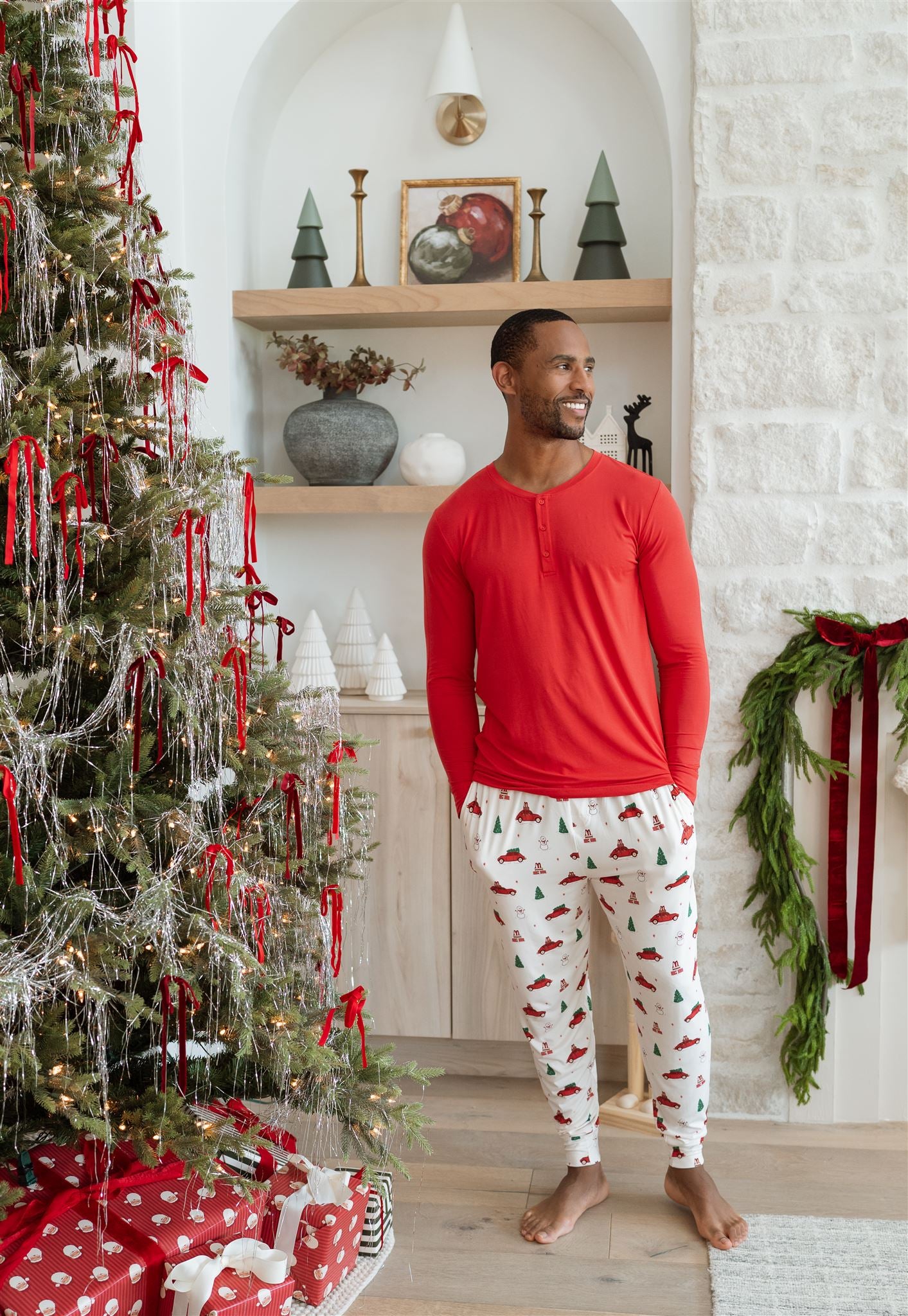Red Holly Jolly Cruisers Men's Jogger