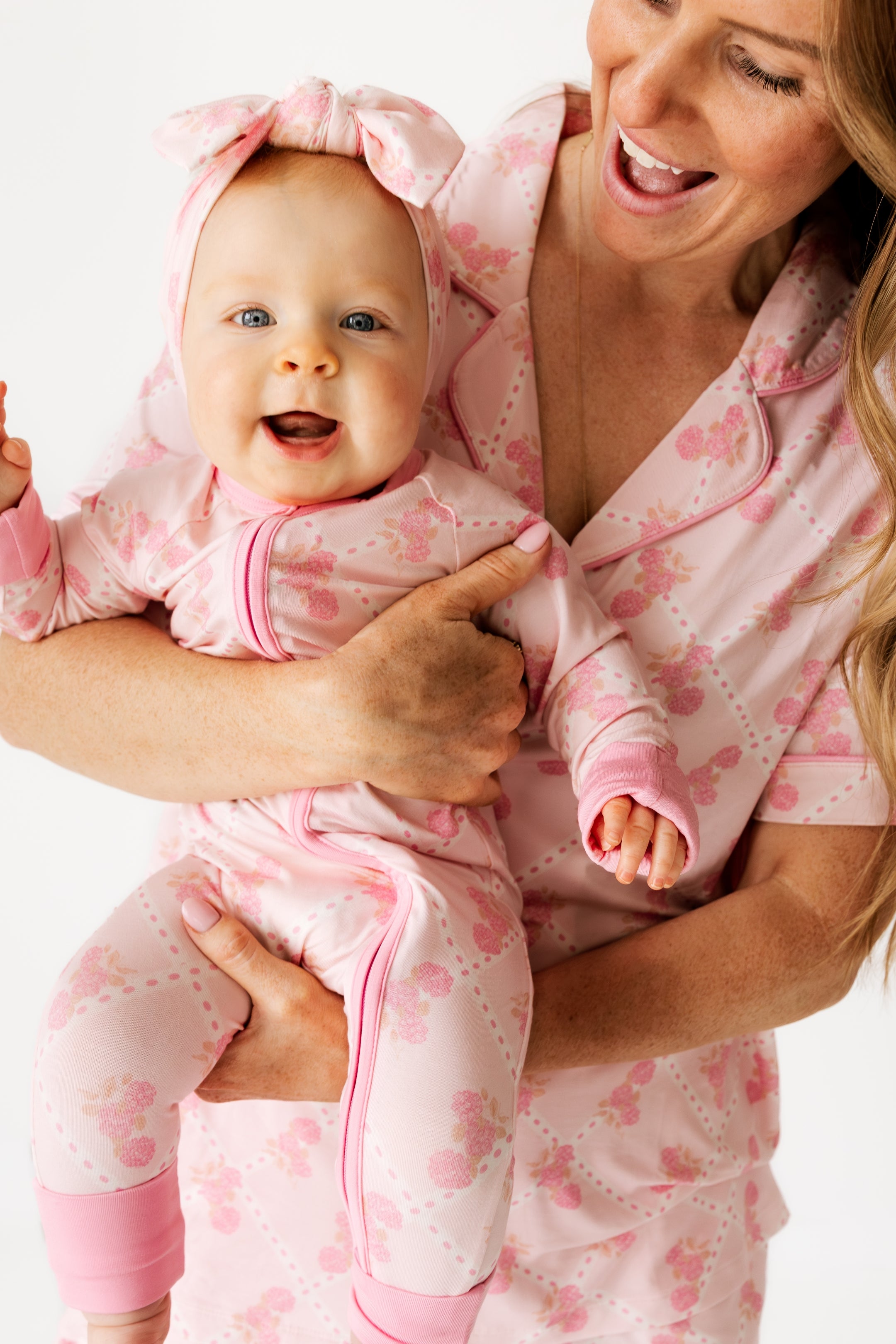 Blush Hydrangea Women's Short Set