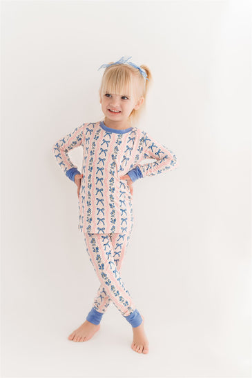 Two Piece Jammies- LOVELACE BOWS main image 1