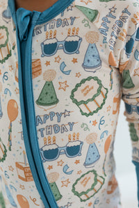Birthday Boy Zipper Romper