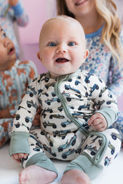 Jeep Beep Beep Zipper Romper