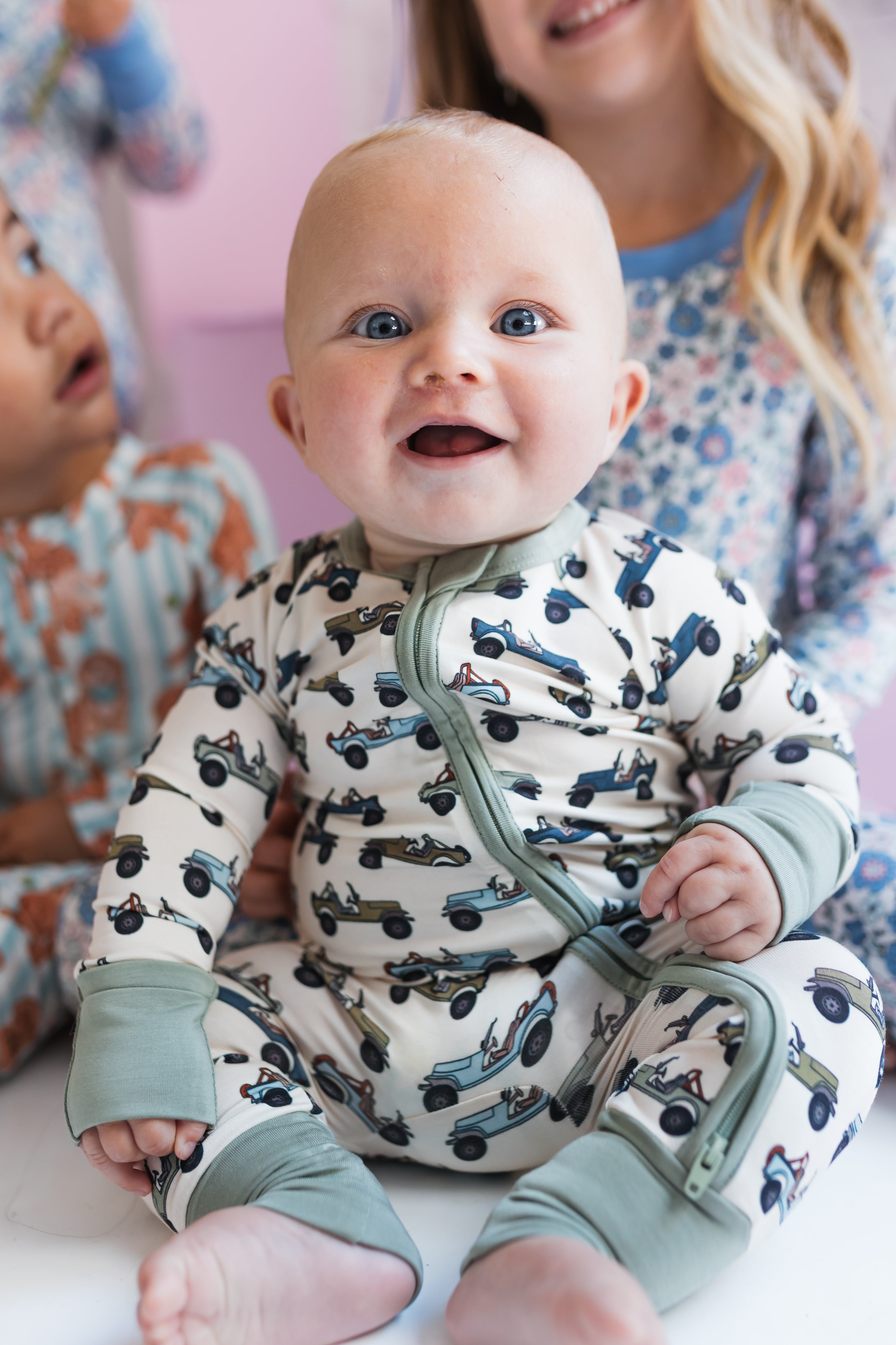 Jeep Beep Beep Zipper Romper