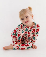 PRE-ORDER SHIPPING 12/3 - Christmas Bows Two Piece Set