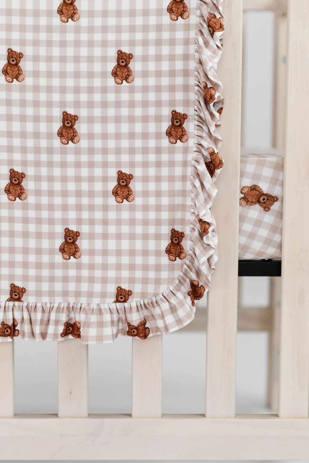 Teddy Gingham Blanket