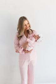 Blush Gingham Women's Set