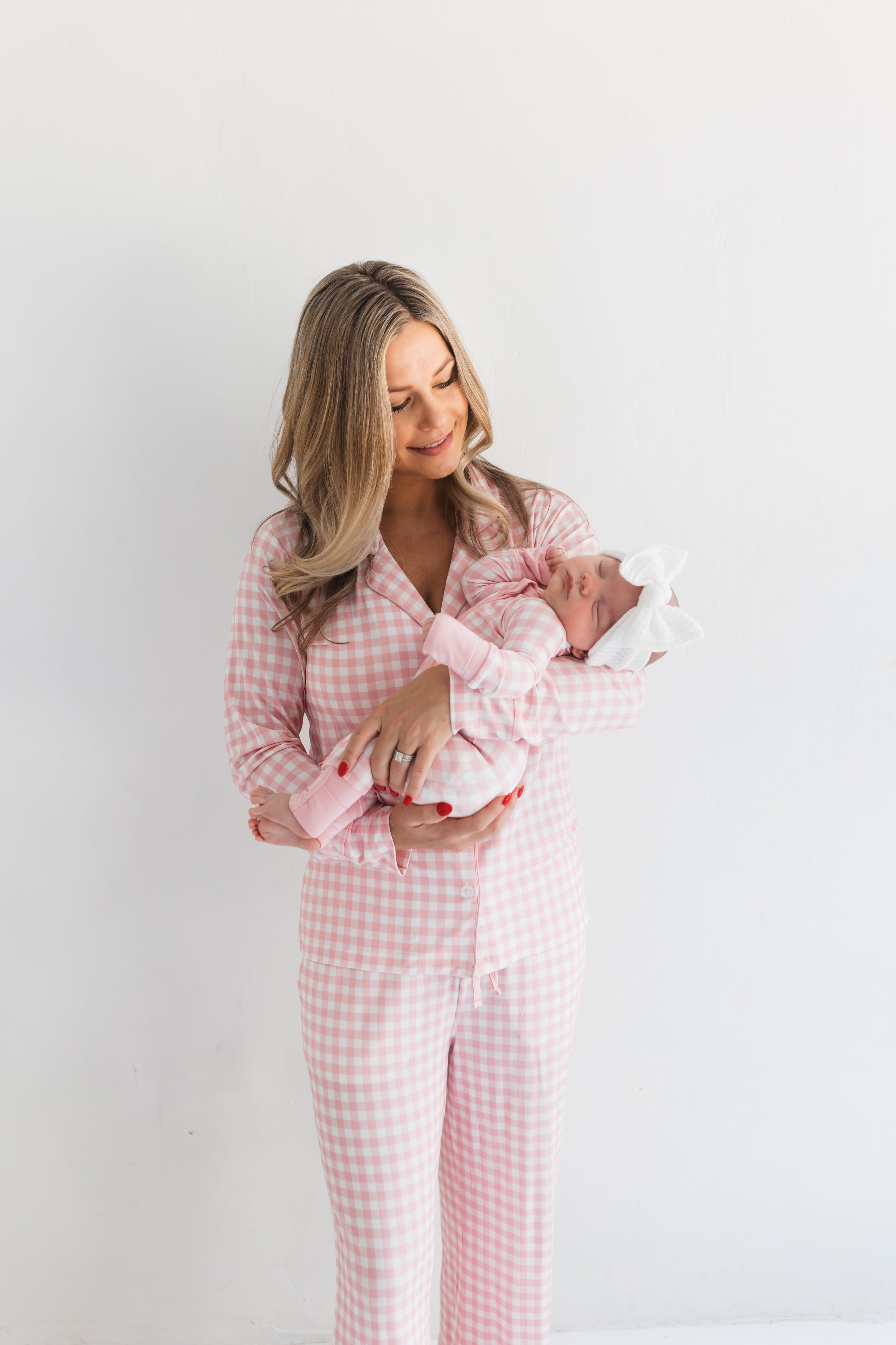 Blush Gingham Women's Set