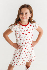 Red Cherry Nightgown Jammers x Wild + Rae