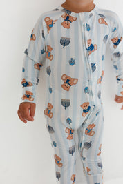 Hanukkah Bears Zipper Romper