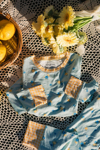 Floral and Gingham Two Piece Set IMJ x Karissa Abbott