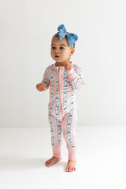 Pink Cherry Zipper Romper