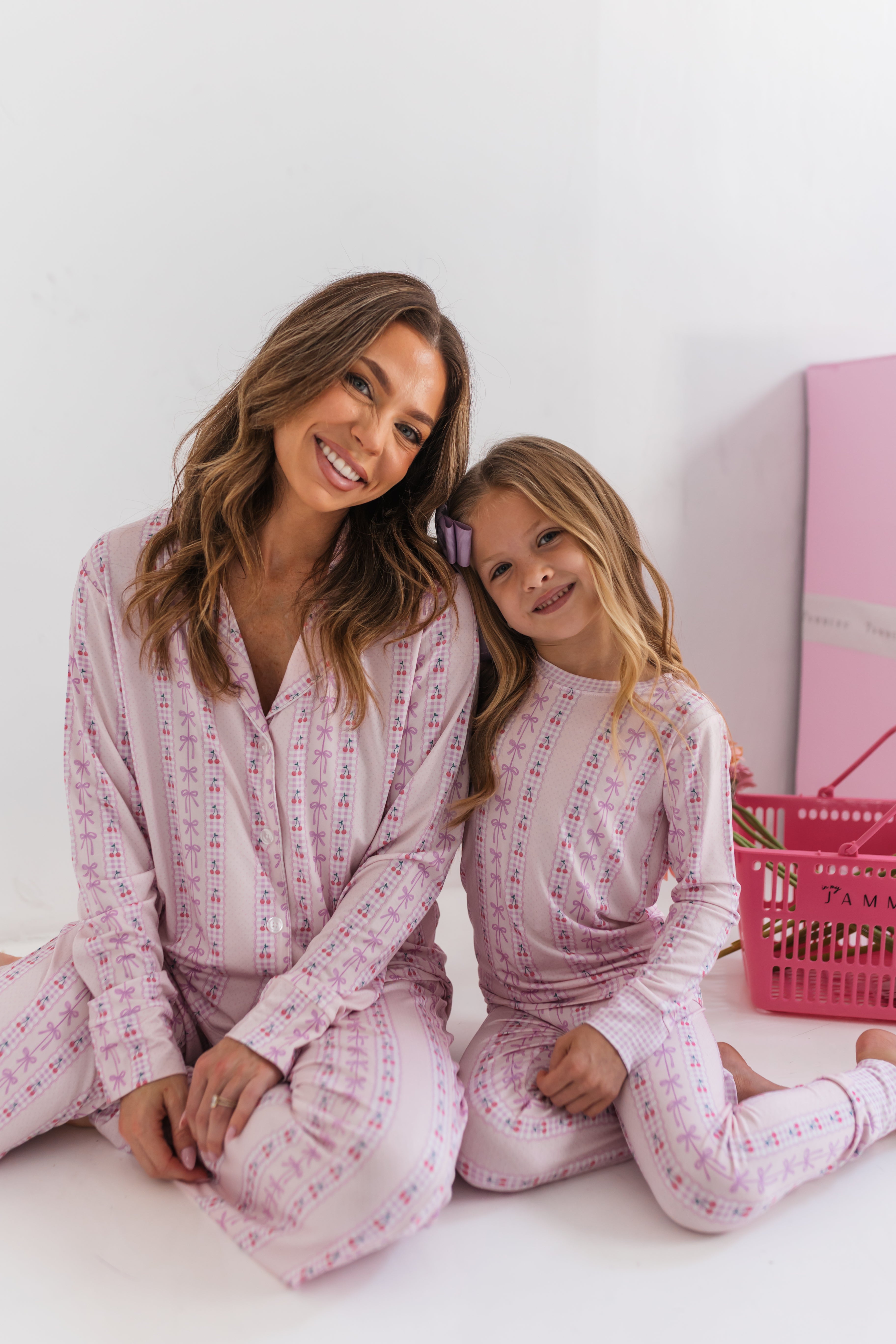 Cherry Gingham Two Piece Set