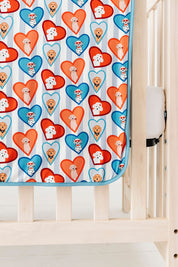 Blue Fur-Ever Valentine Blanket