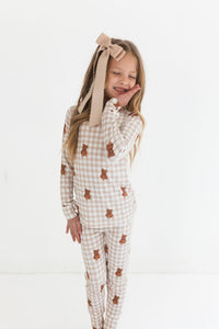 Teddy Gingham Two Piece Set
