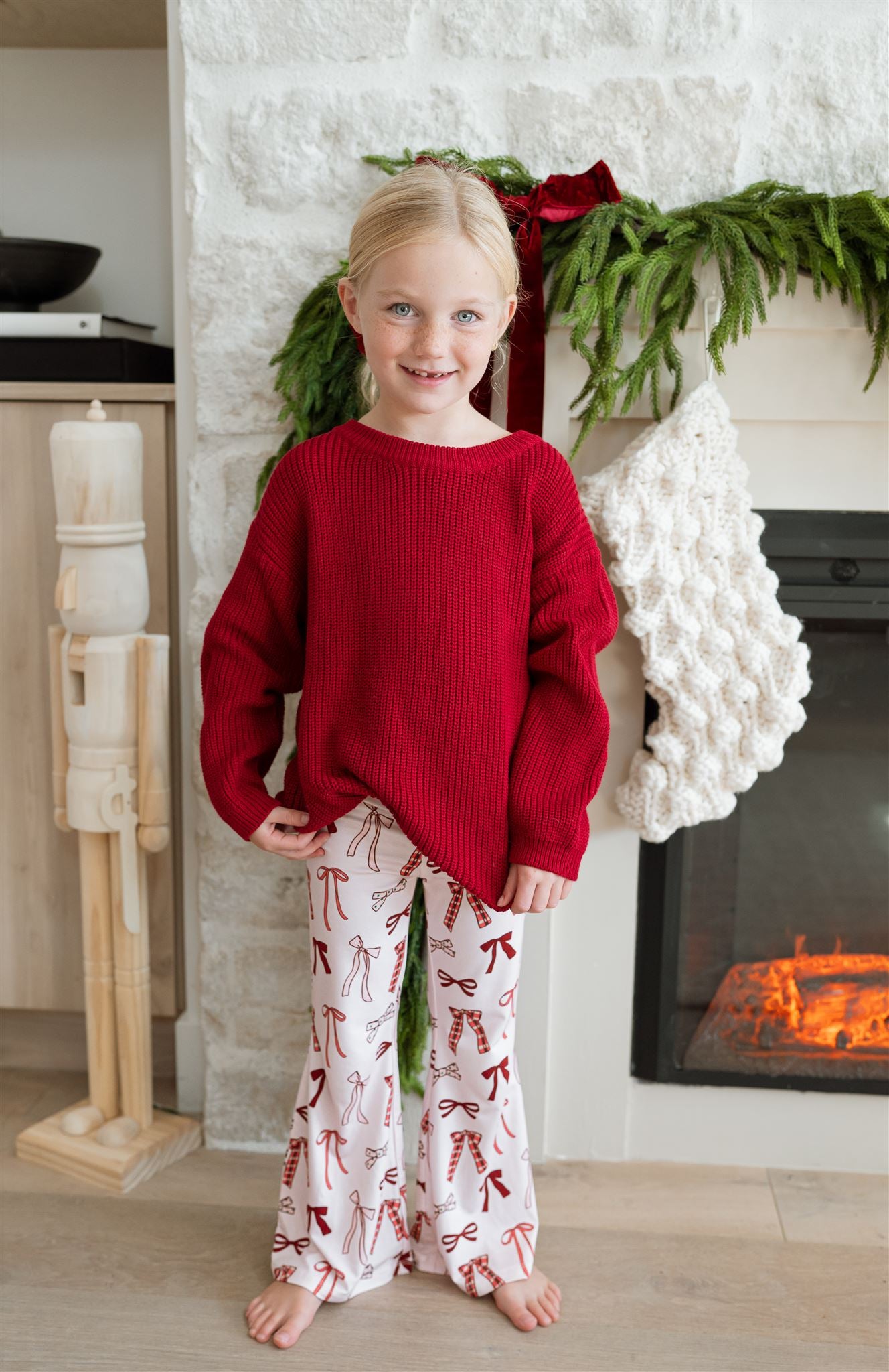 Merry Little Bows Flare Pant