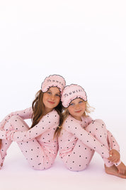 Blush Polka Dot Sleep Mask