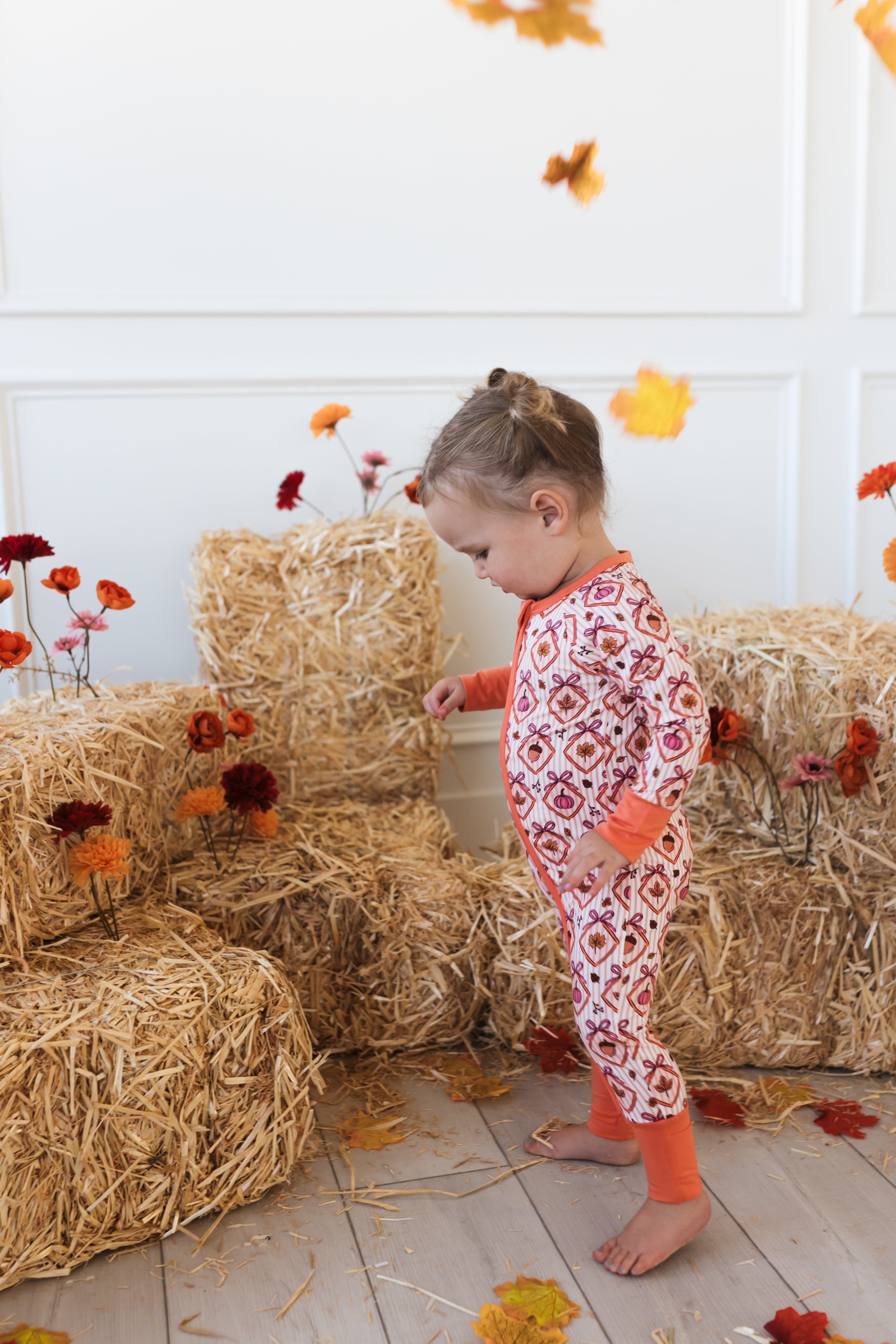 Fall Snuggles Zipper Romper