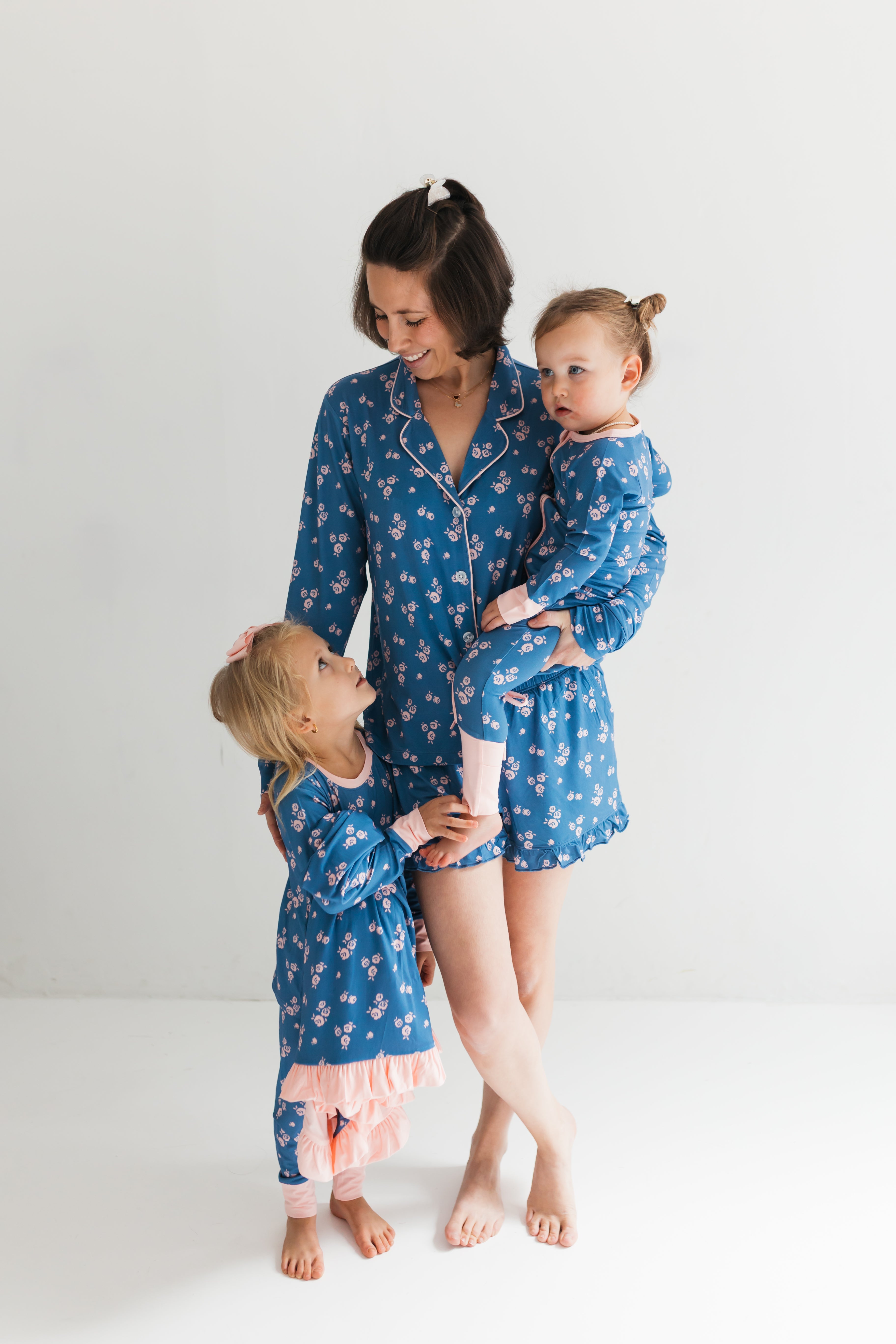 Madelyn Floral Women's Long Sleeve Short Set