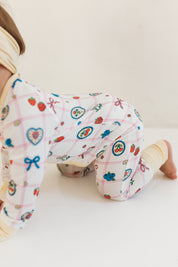 Sweet Plaid Zipper Romper