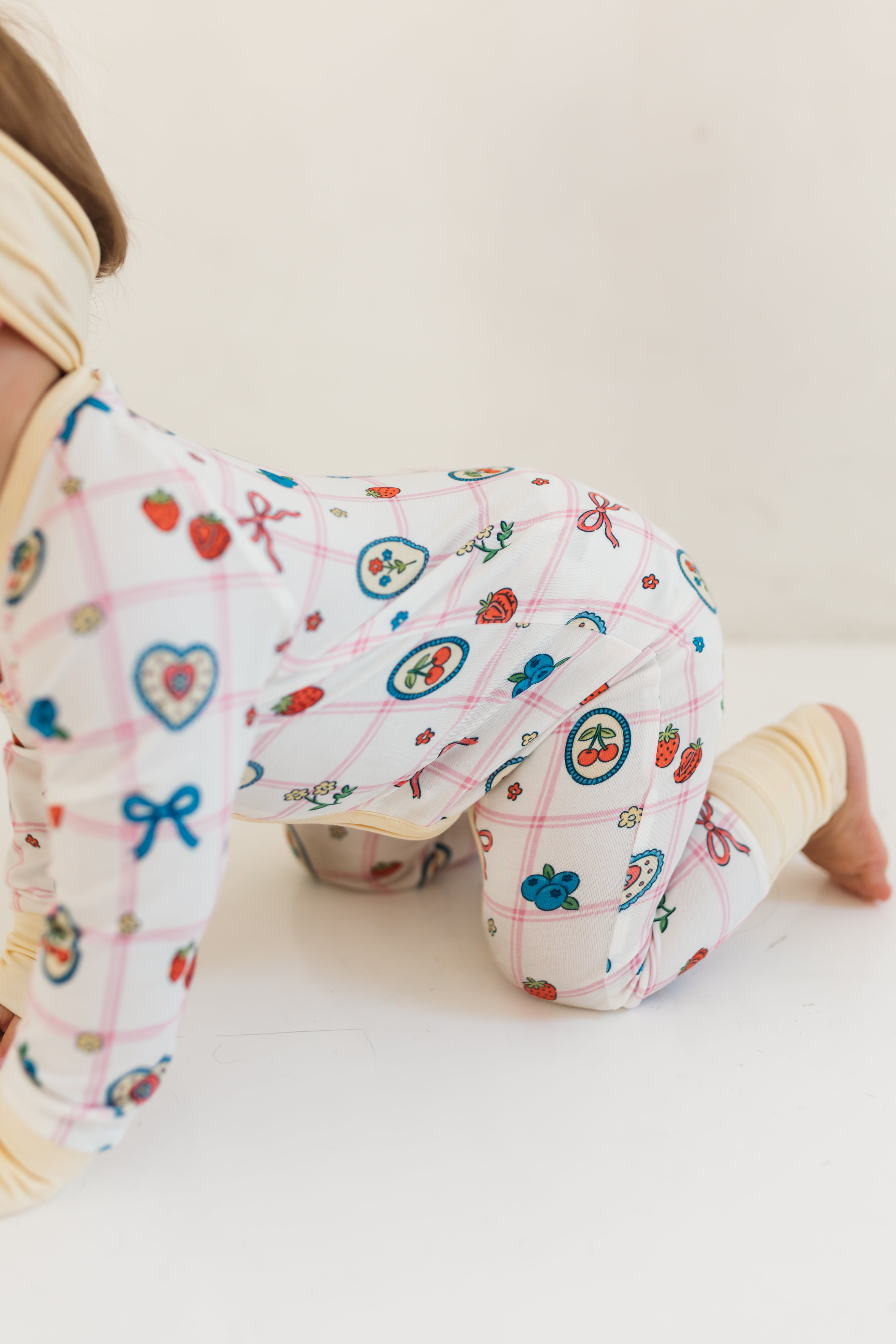 Sweet Plaid Zipper Romper