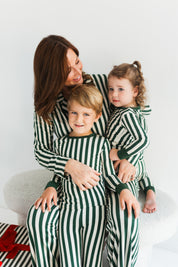 Green Stripe Two Piece Set