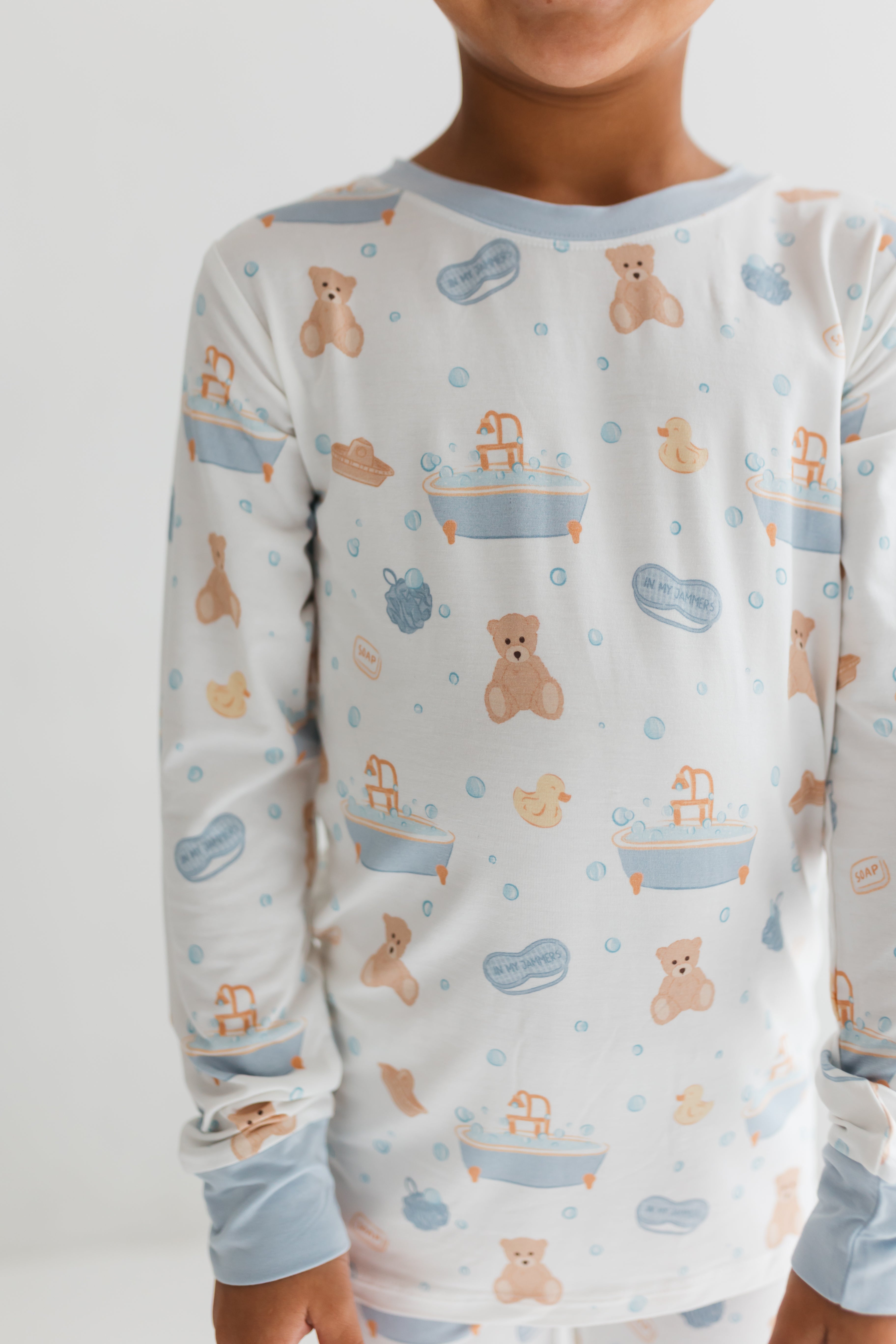 Blue Bath Time Two Piece Set