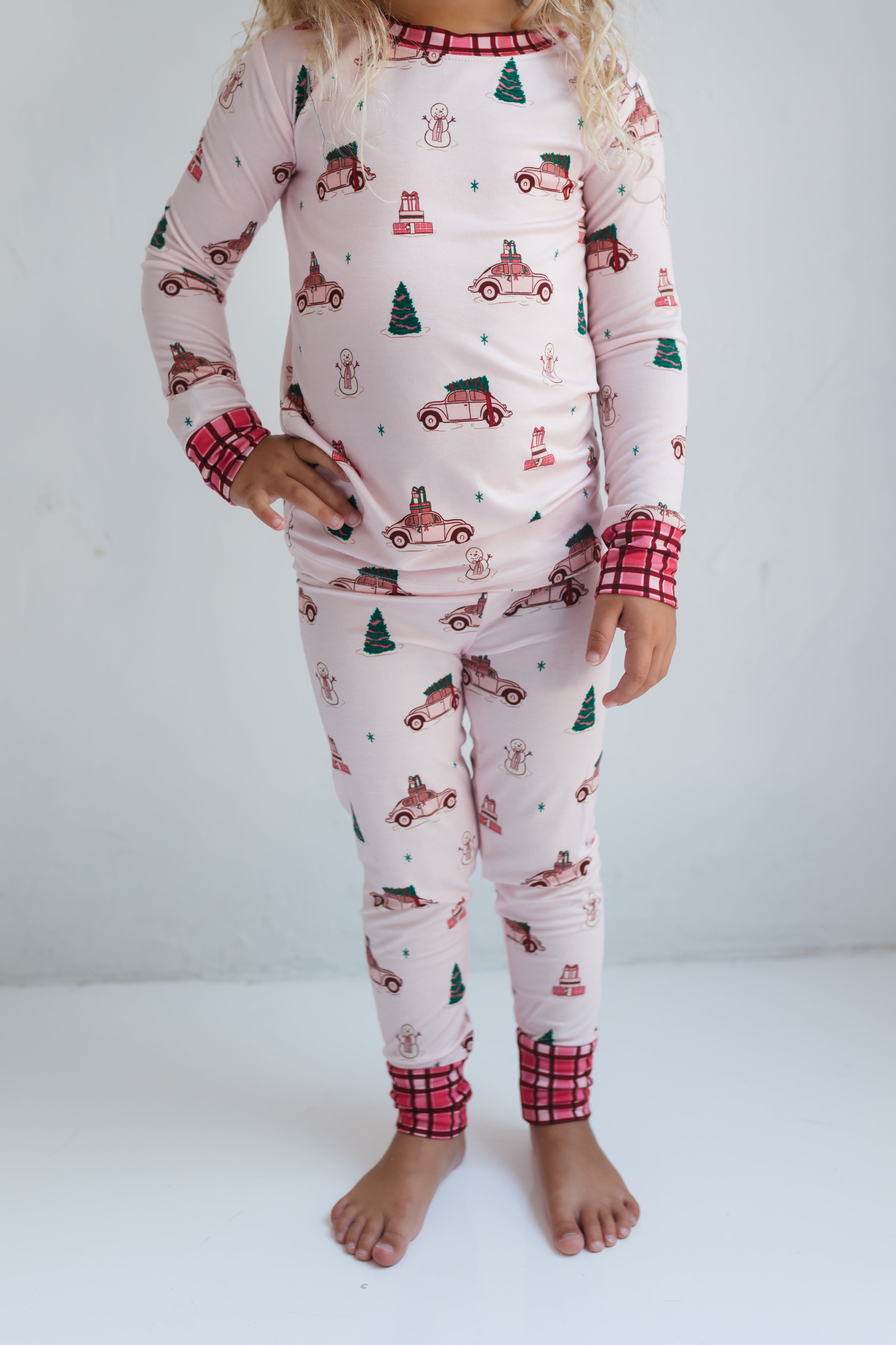 Pink Holly Jolly Cruisers Two Piece Set