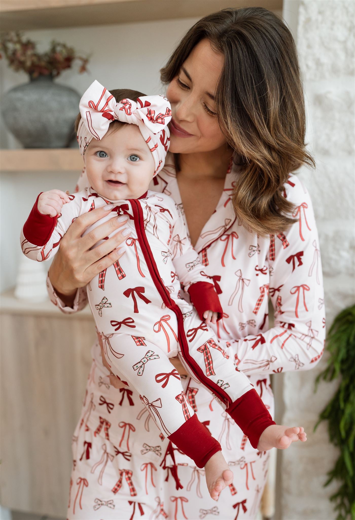 Merry Little Bows Zipper Romper