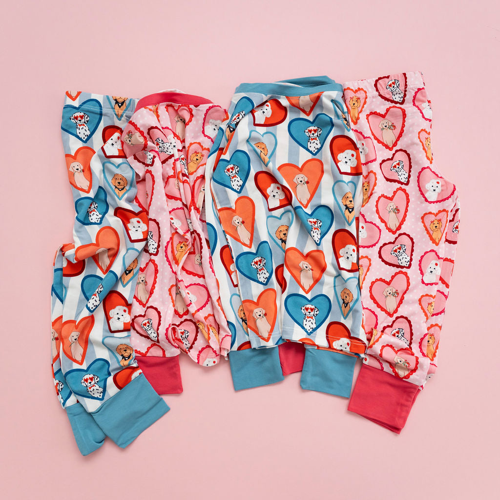 Blue Fur-Ever Valentine Two Piece Set