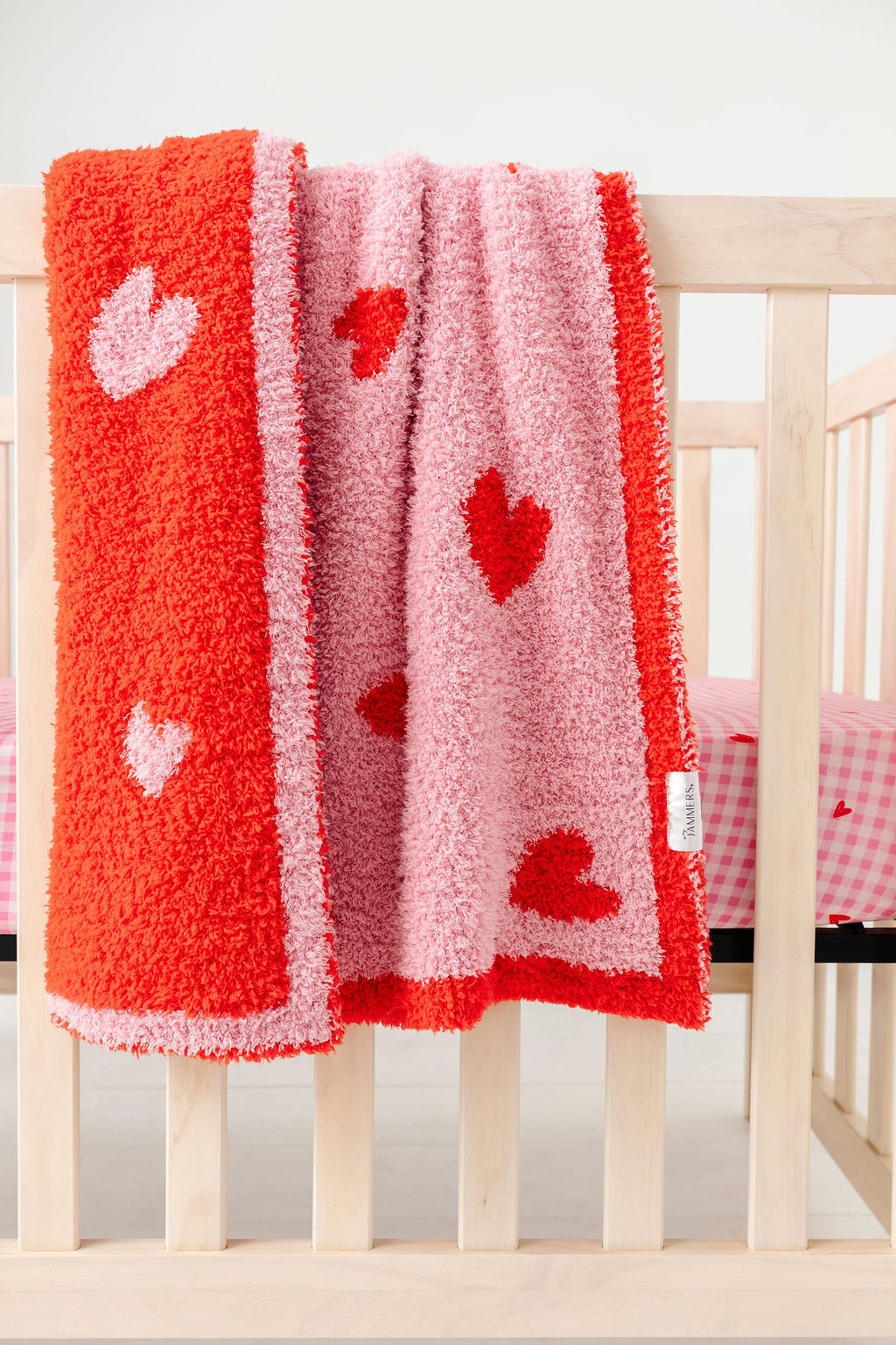 Red Hearts Plush Blanket