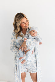 Blue Rose Garden Women's Robe