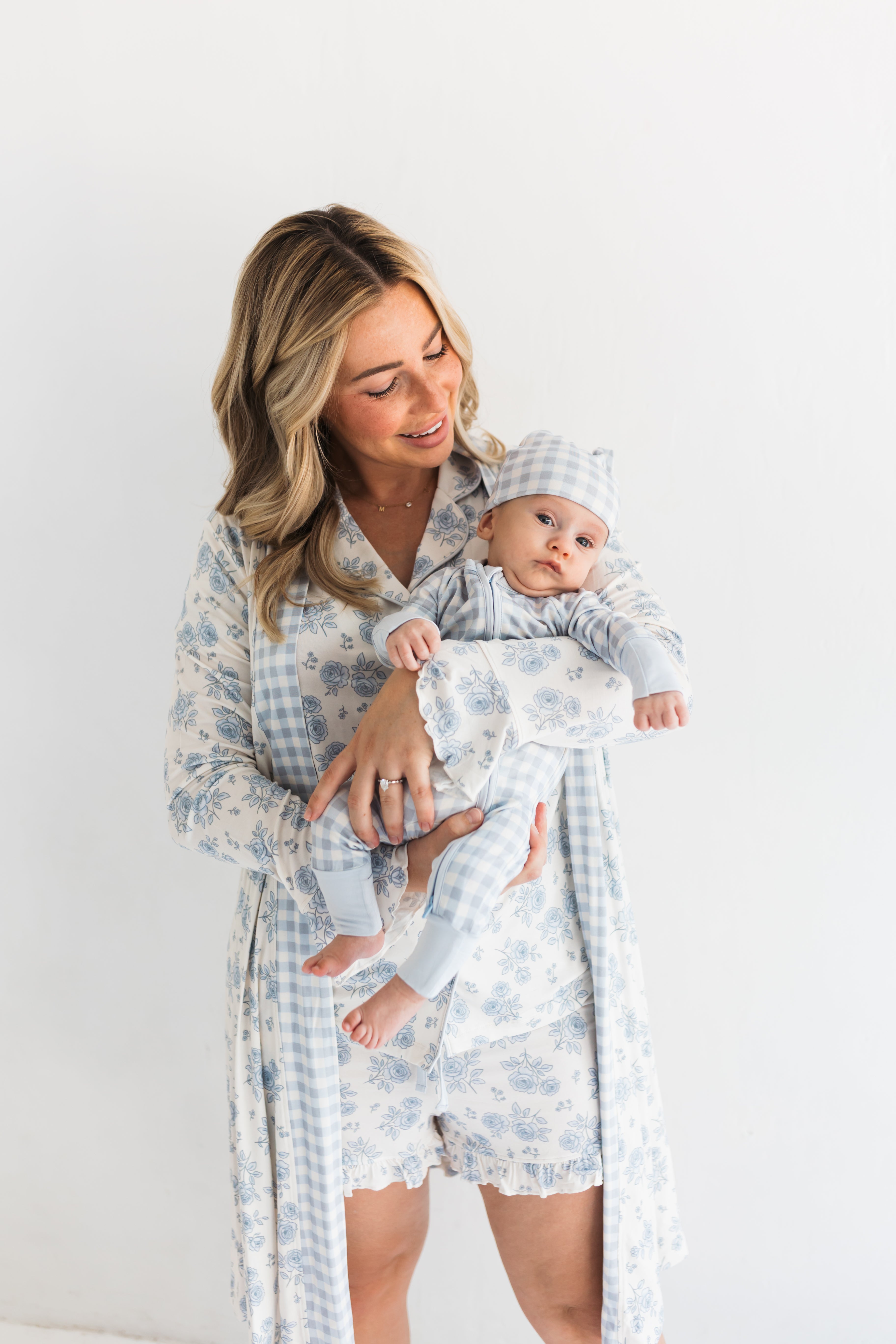 Blue Rose Garden Women's Robe