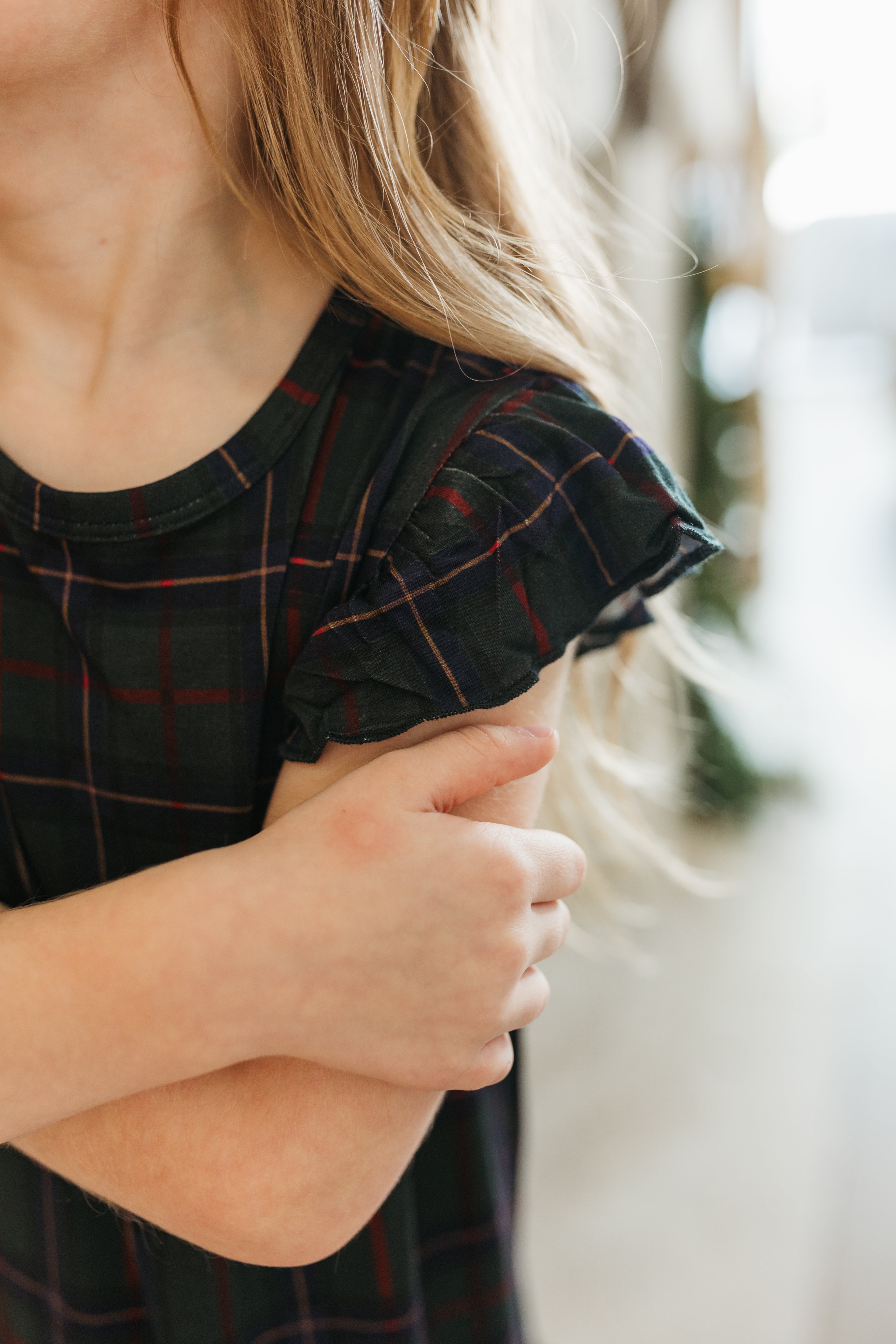 Midnight Mistletoe Plaid Dress IMJ x Daryl-Ann Denner