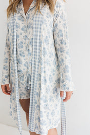 Blue Rose Garden Women's Robe