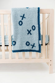 Blue XO Plush Blanket