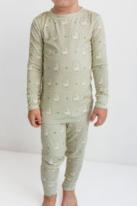 Green Little Goose Two Piece Set